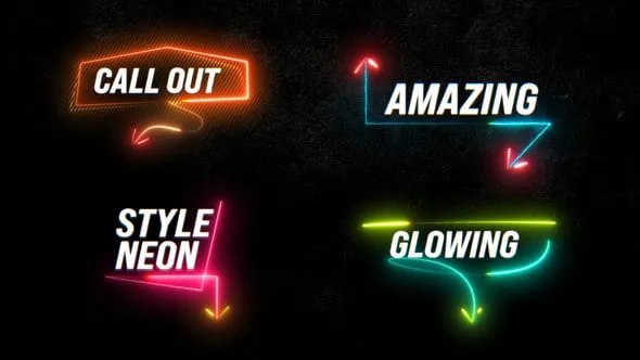 **Videohive Neon Text Animation Callout 55025752