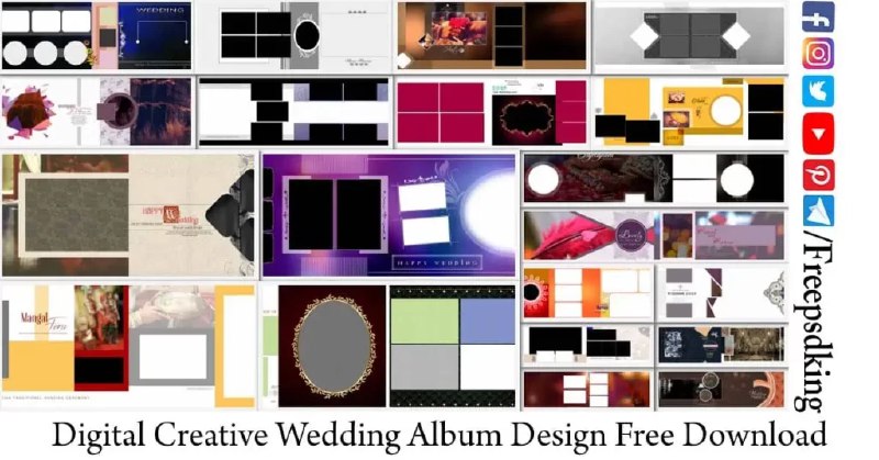 25 Digital Creative Wedding Album Design …