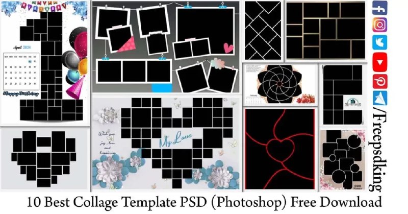 10 Best Collage Template PSD (Photoshop) …