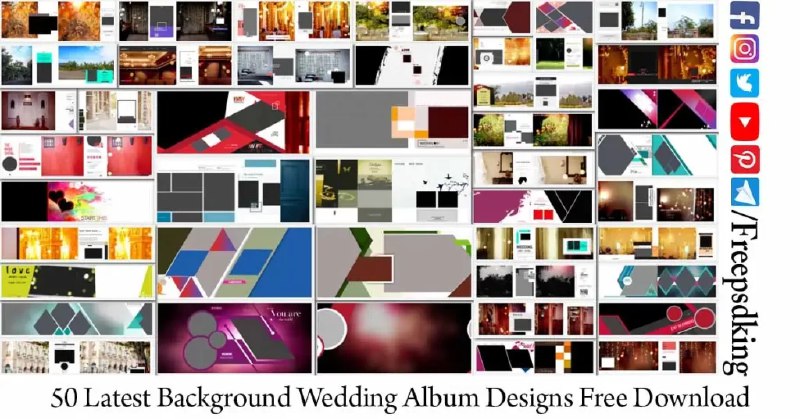 50 Latest Background Wedding Album Designs …