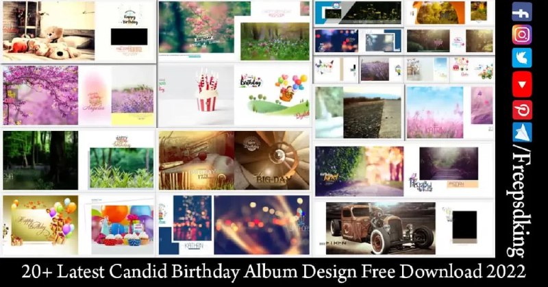 Candid Birthday Album Design Free Download …