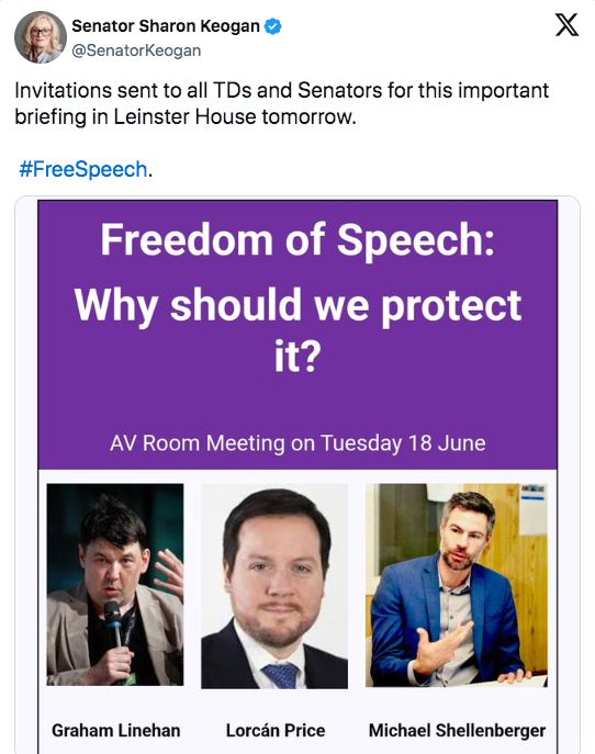 Speakers from the Free Speech Summit …