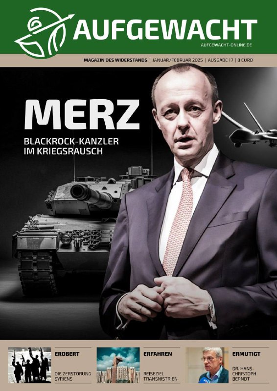 **Merz: Blackrock-Kanzler im Kriegsrausch!**