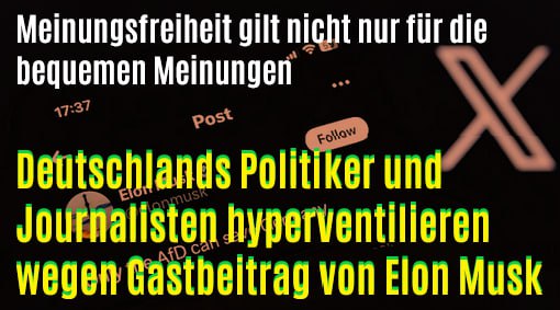 **Meinungsfreiheit gilt nicht nur für die …