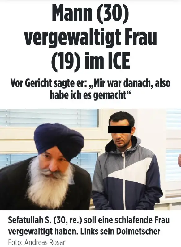 "Der Angeklagte kam 2015 nach Deutschland, …