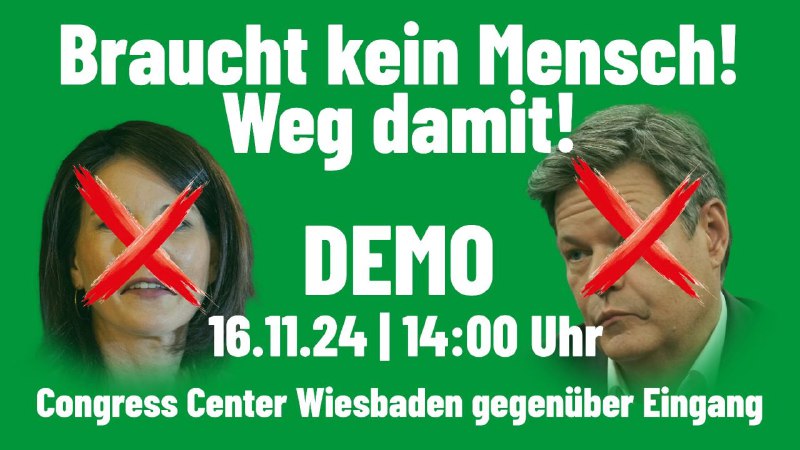 **Großdemo zum Bundesparteitag der Grünen in …