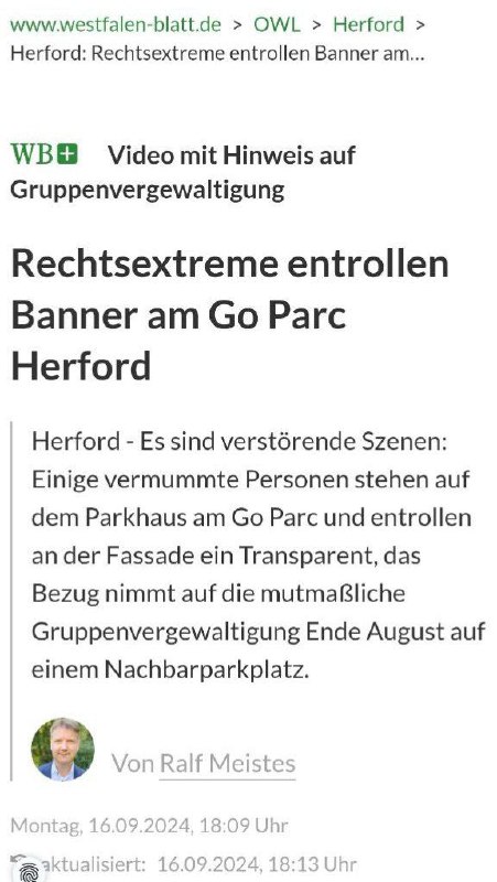 **Pressemitteilung Herford GoParc 15.09.24