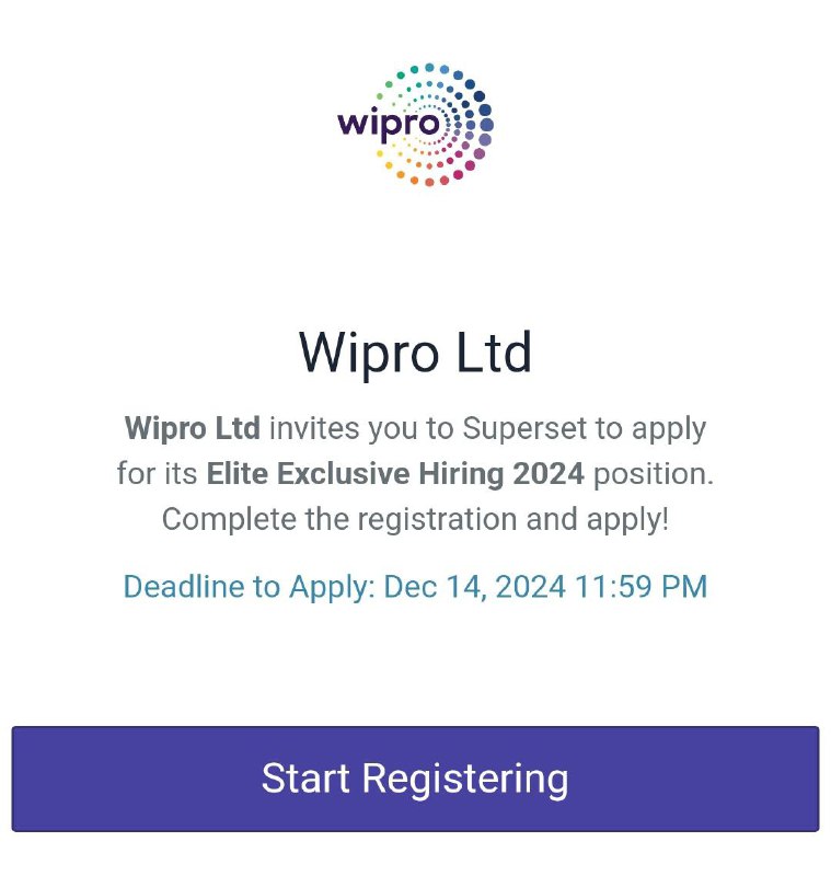 ***🔔*****Wipro Mass Hiring Drive 2024 For …