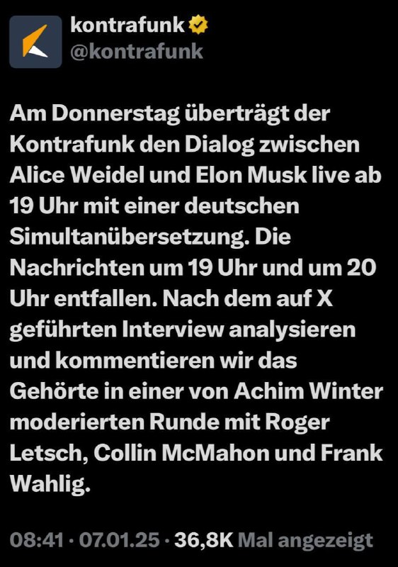 ***?*** **HEUTE live Elon Musk &amp; …