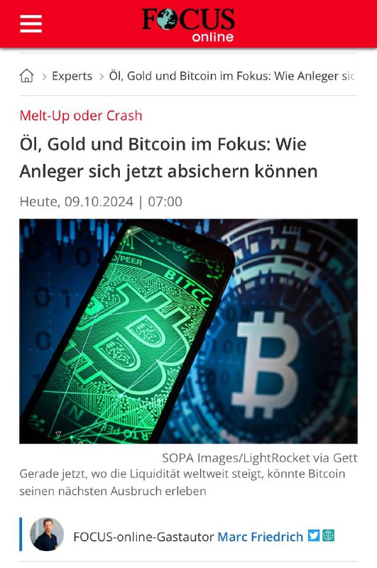 Melt-Up oder Crash: Öl, Gold und …