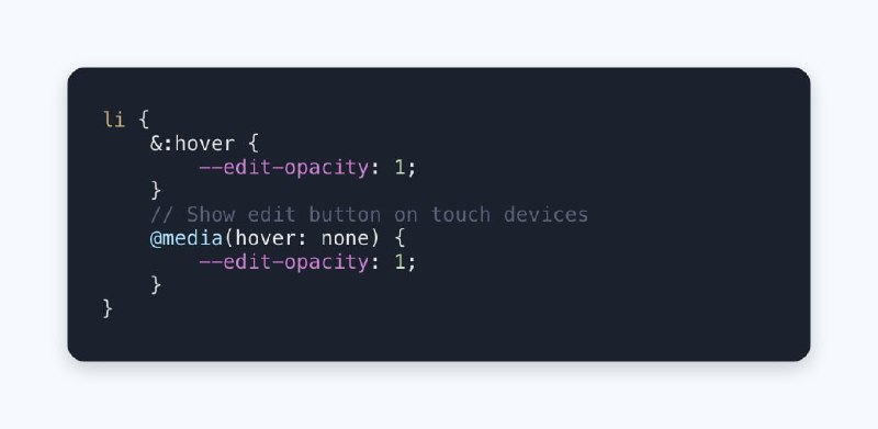 ***?*** با مدیا کوئری hover: none …