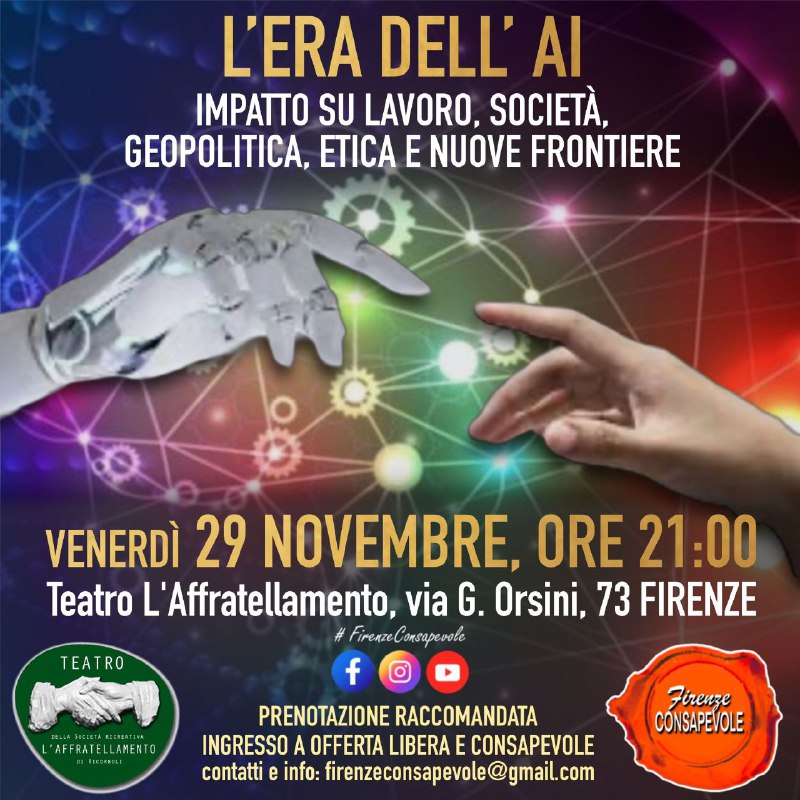 **Venerdì 29 novembre alle ore 21** …