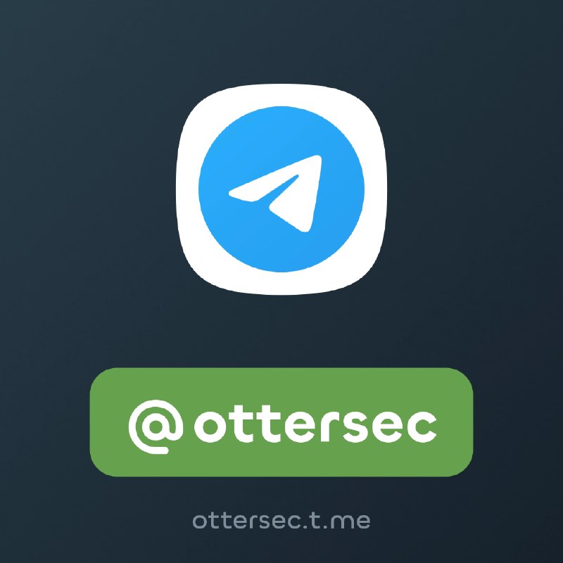[***?***](https://nft.fragment.com/username/ottersec.webp) [@ottersec](https://t.me/ottersec) ***✅️***
