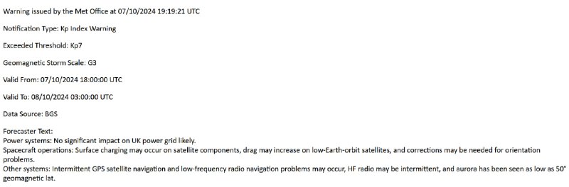 Soeben hat das Met Office (UK) …