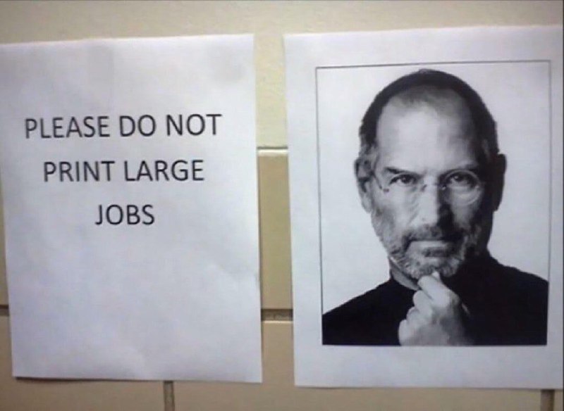 Please do not print large jobs***😂***