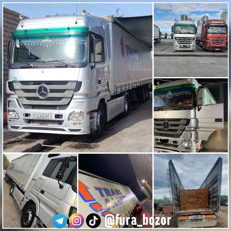 *****🚛*****[#Mercedes](?q=%23Mercedes) **Actros + прицеп