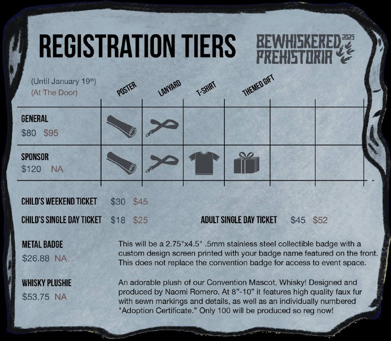 PRE-REGISTRATION CLOSES TOMORROW!!