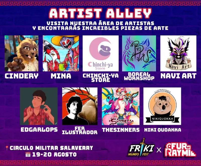 **¡No olvides apoyar a nuestros artistas!**