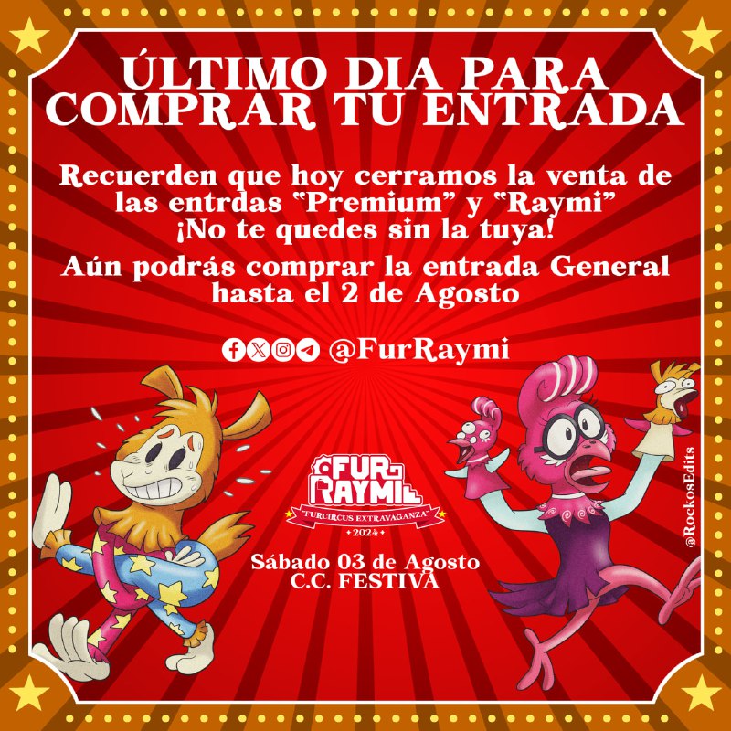 **✦¡ÚLTIMO DÍA PARA COMPRAR TU ENTRADA! …