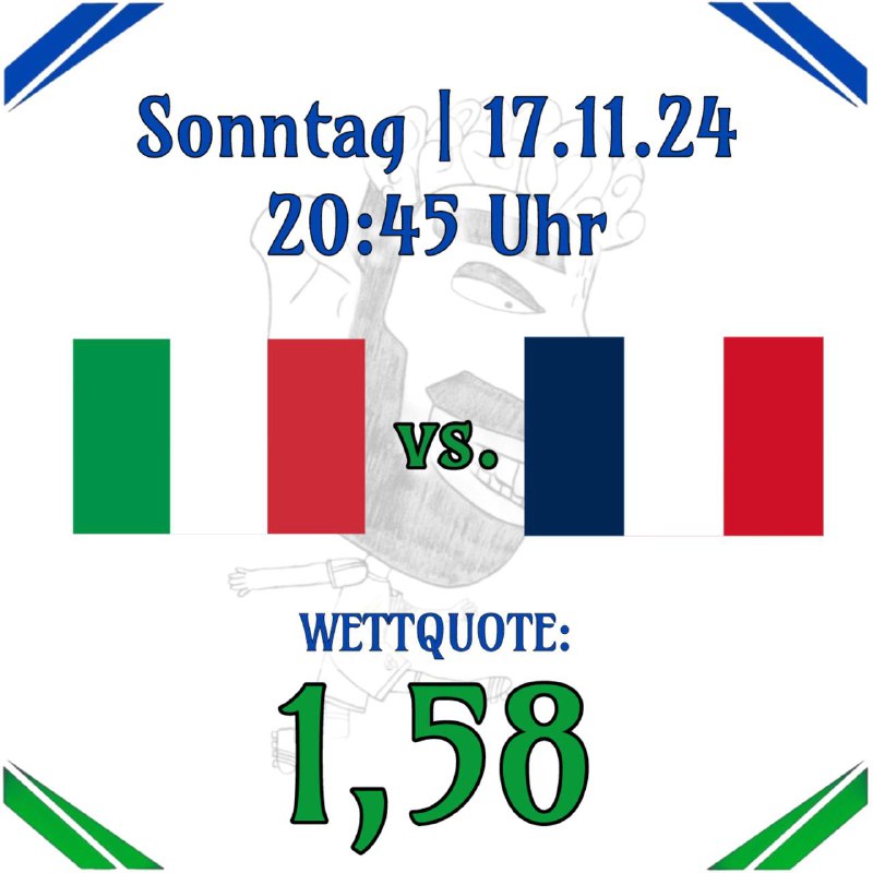 ... morgen Italien - Frankreich!