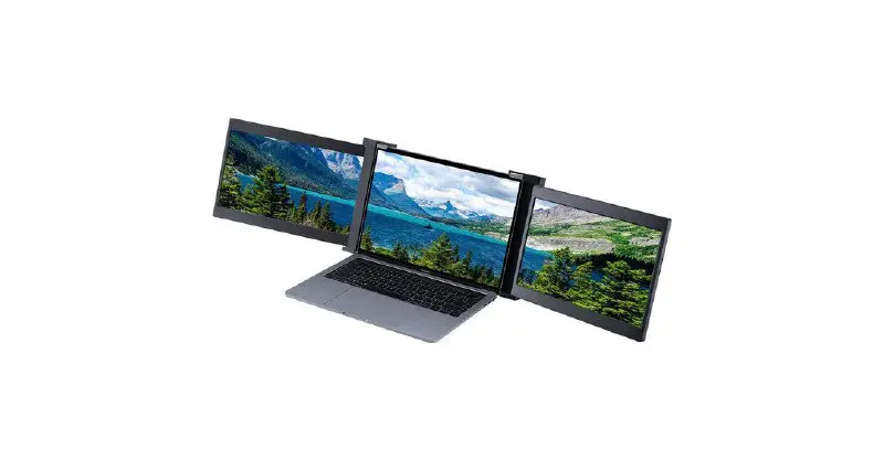 **A attachable Tri-Screen accessory for Laptop. …