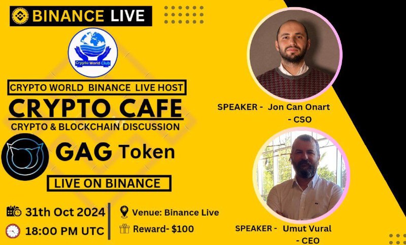 ***📢*** GAG Token Binance Live AMA …