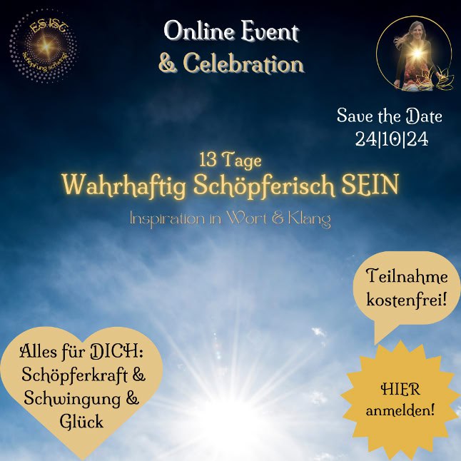 **13 Tage Wahrhaftig Schöpferisch SEIN -** …