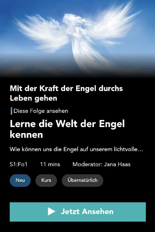 **Neu: Lerne die Welt der Engel …