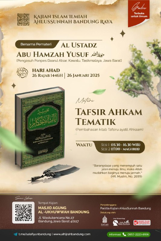 ***📚******🔊******💎*** *INFO KAJIAN ISLAM ILMIAH AHLUSSUNNAH …