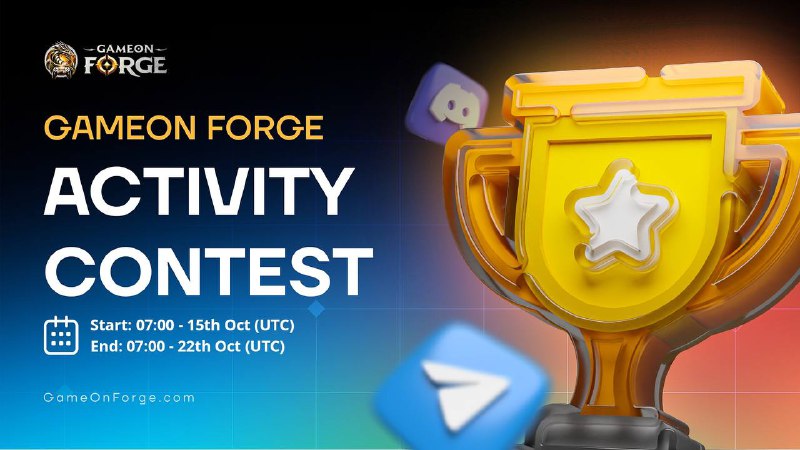 *****🚀*** GAMEON FORGE WEEKLY ACTIVITY CONTEST …