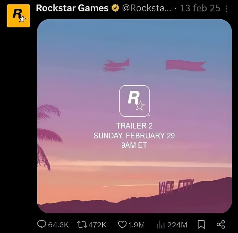 ***⚡️*****Появилась дата выхода второго трейлера GTA …