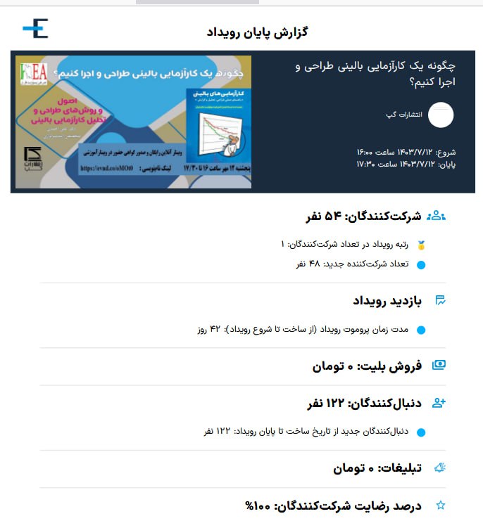 وبیناری که در تاریخ 13 مهر …
