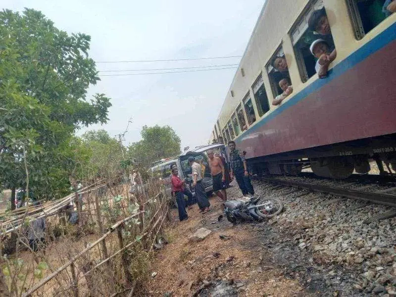 ဘီးလင်းတွင် ရထားနှင့် ဆိုင်ကယ်တိုက်မိ၍ ဆိုင်ကယ်မောင်းသူအမျိုးသမီး သေဆုံး
