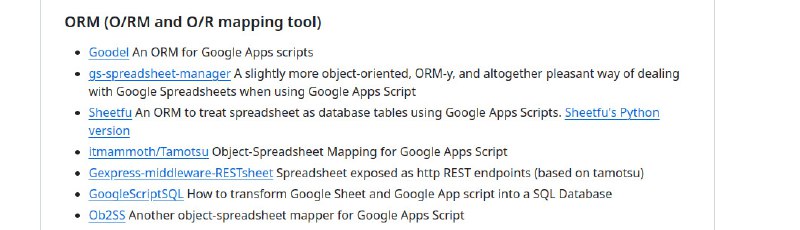 ORM - слабое место Apps Script. …