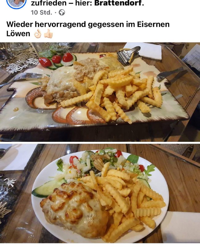 Lecker Essen gibt’s im Eisernen Löwen …