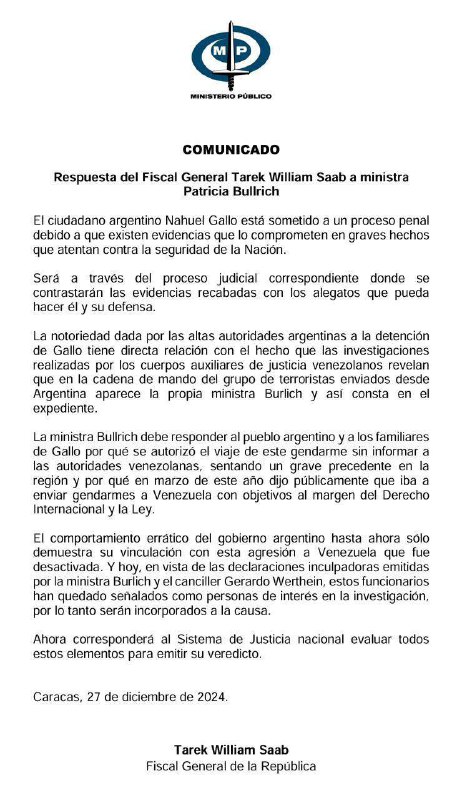 [#Comunidado](?q=%23Comunidado) ***?*** Respuesta del Fiscal General …