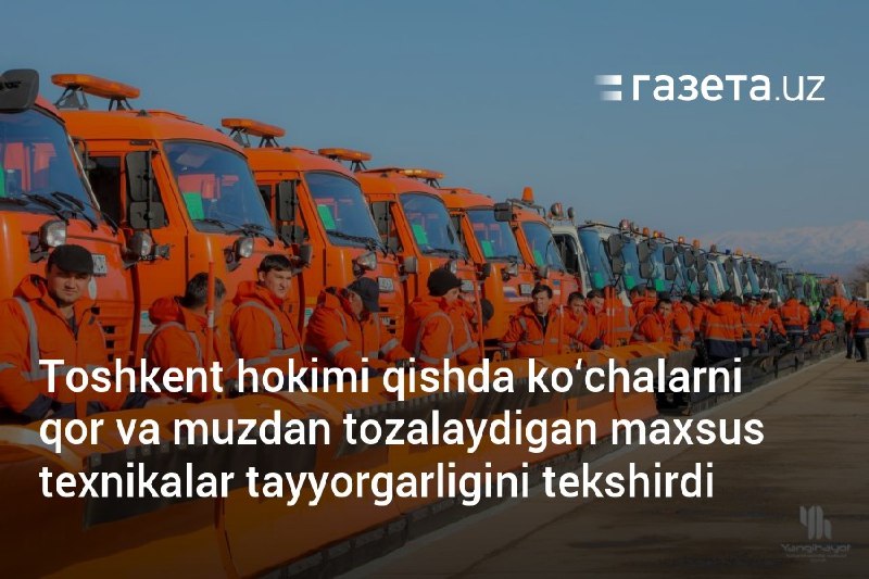 Toshkent shahri hokimi Shavkat Umurzoqov qishda …