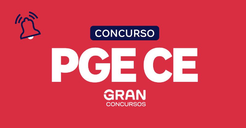 ***🚨*** Edital PGE CE SAIU! Concurso …