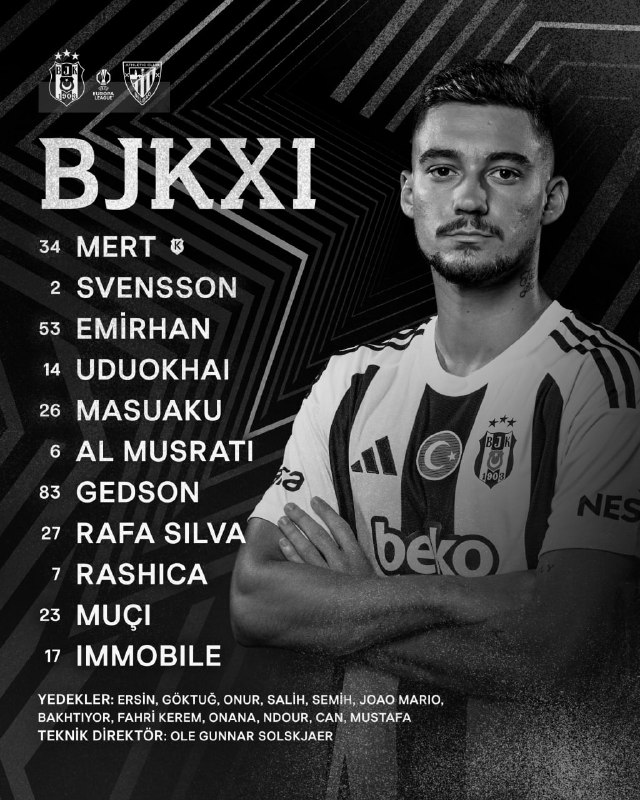 ***?*** Beşiktaş'ın Athletic Bilbao karşısında ilk …