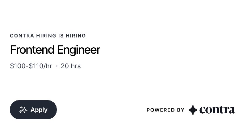 **Job Opportunity: Remote Frontend Engineer at …