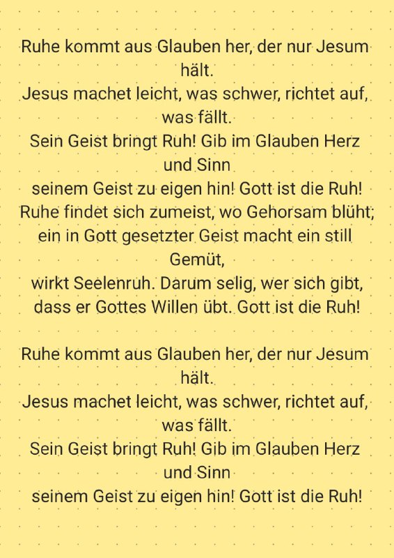 Manna am Morgen
