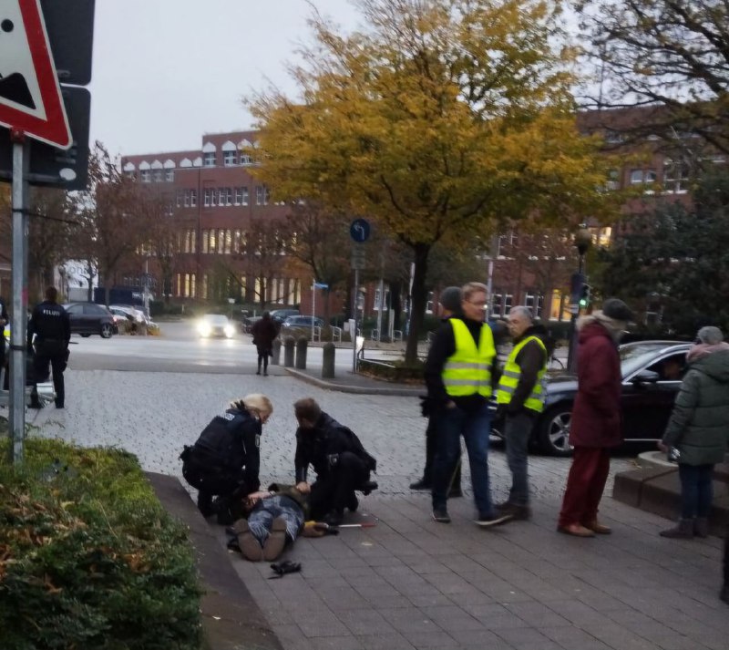 Die Kieler Gelbwesten waren heute mit …