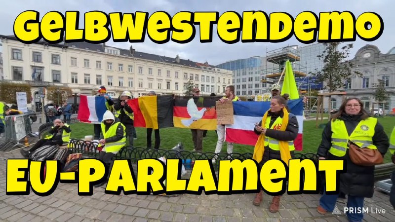 Gelbwesten DEMO am EU-PARLAMENT in Brüssel …