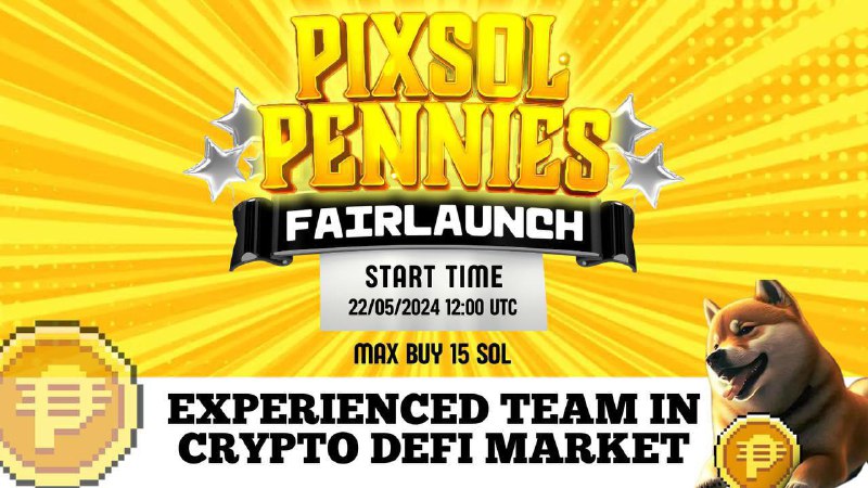 ***🔵******💥******🔵***PixSol Pennies Fairlaunch on Pinksale! Strong …