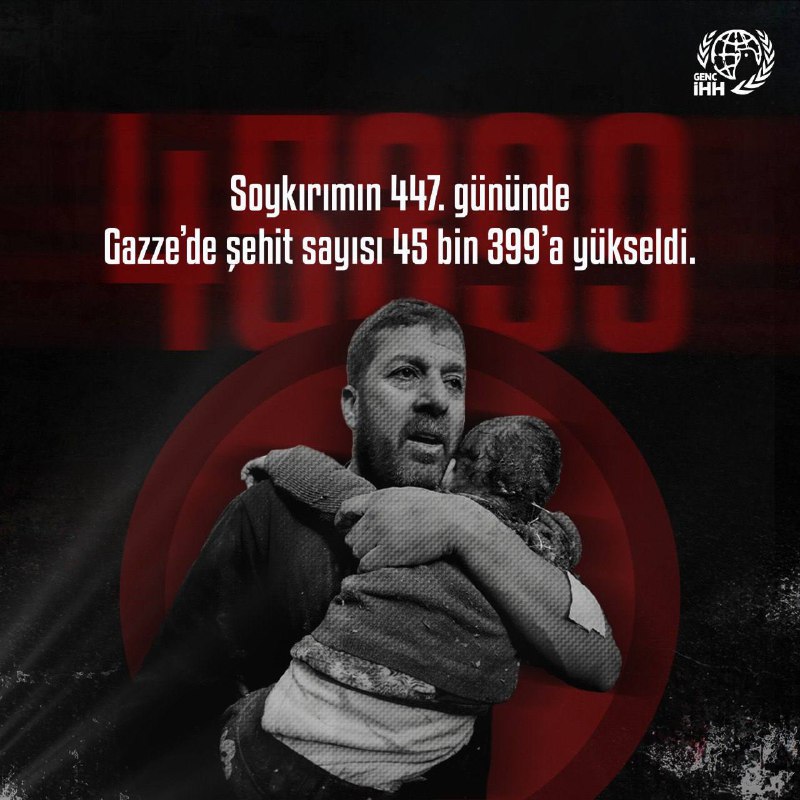 Soykırımın 447. gününde Gazze’de şehit sayısı …