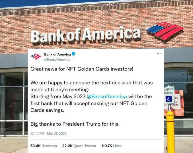 **JUST IN: BANK OF AMERICA** becomes …