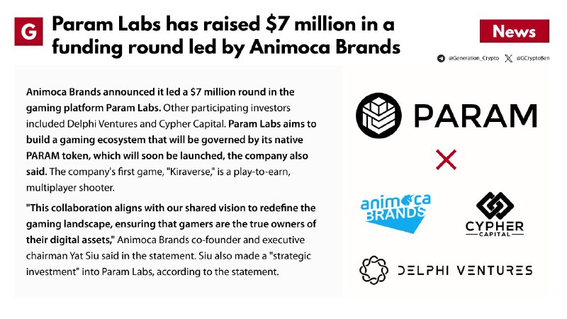 **Param Labs has raised $7 million …