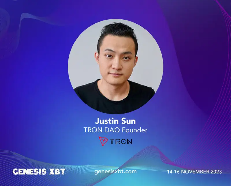 Meet Justin Sun at [#GenesisXBT](?q=%23GenesisXBT)