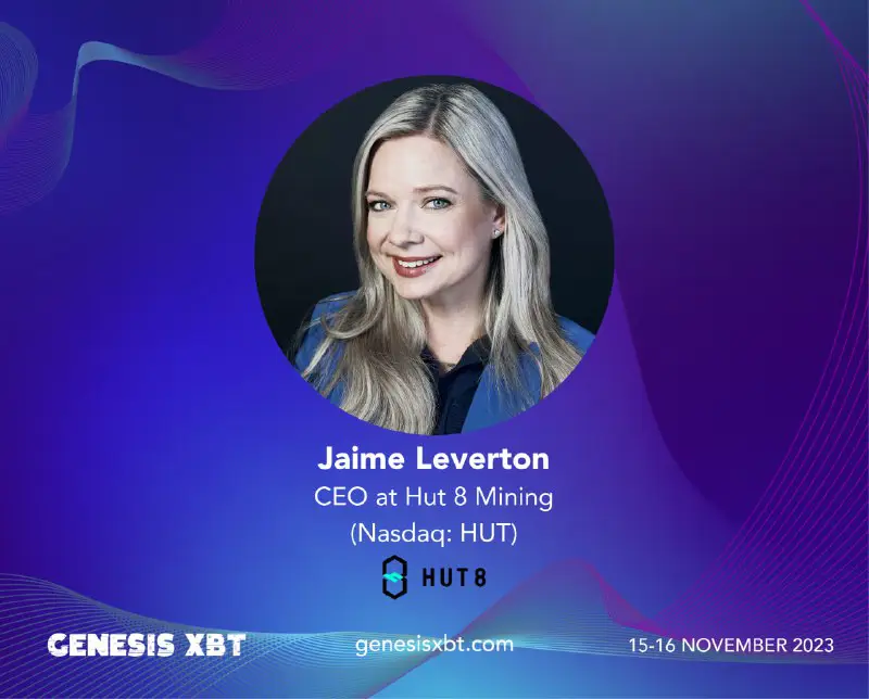 Meet Jaime Leverton at [#GenesisXBT](?q=%23GenesisXBT)