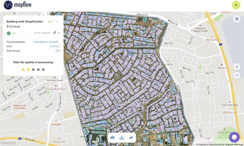 Oman building structures detected by [#Mapflow](?q=%23Mapflow). …